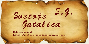 Svetoje Gatalica vizit kartica